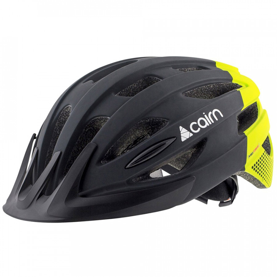 Cairn велошолом Fusion LED USB black-neon yellow 59-62