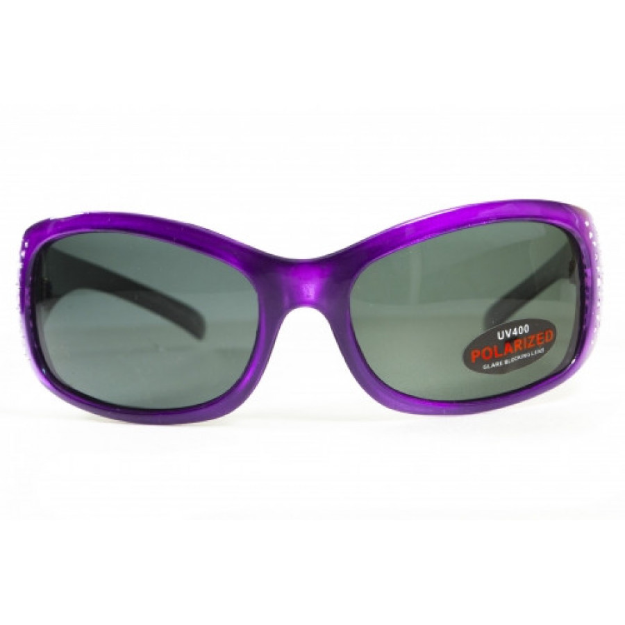 Окуляри поляризаційні BluWater Biscayene Purple Polarized (gray) чорні