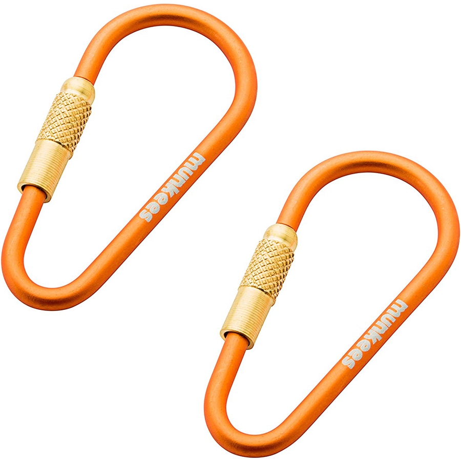 Munkees 3201 карабіни Mini Link 3 mm x 48 mm 2-Pack orange