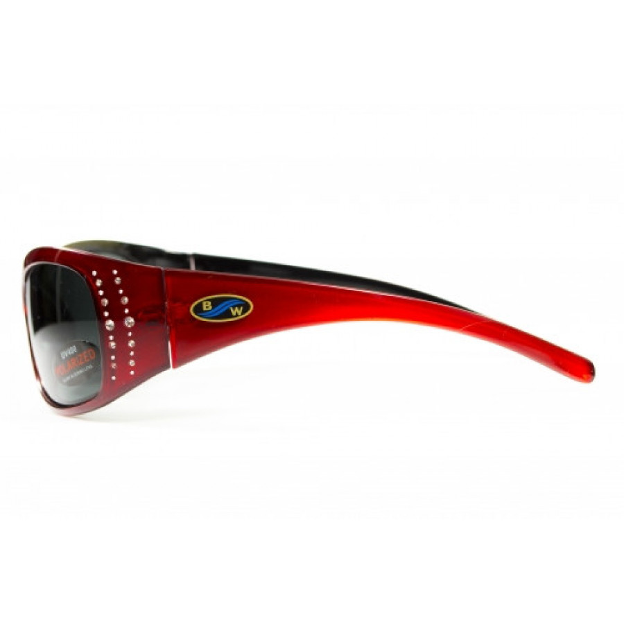 Окуляри поляризаційні BluWater Biscayene Red Polarized (gray) чорні