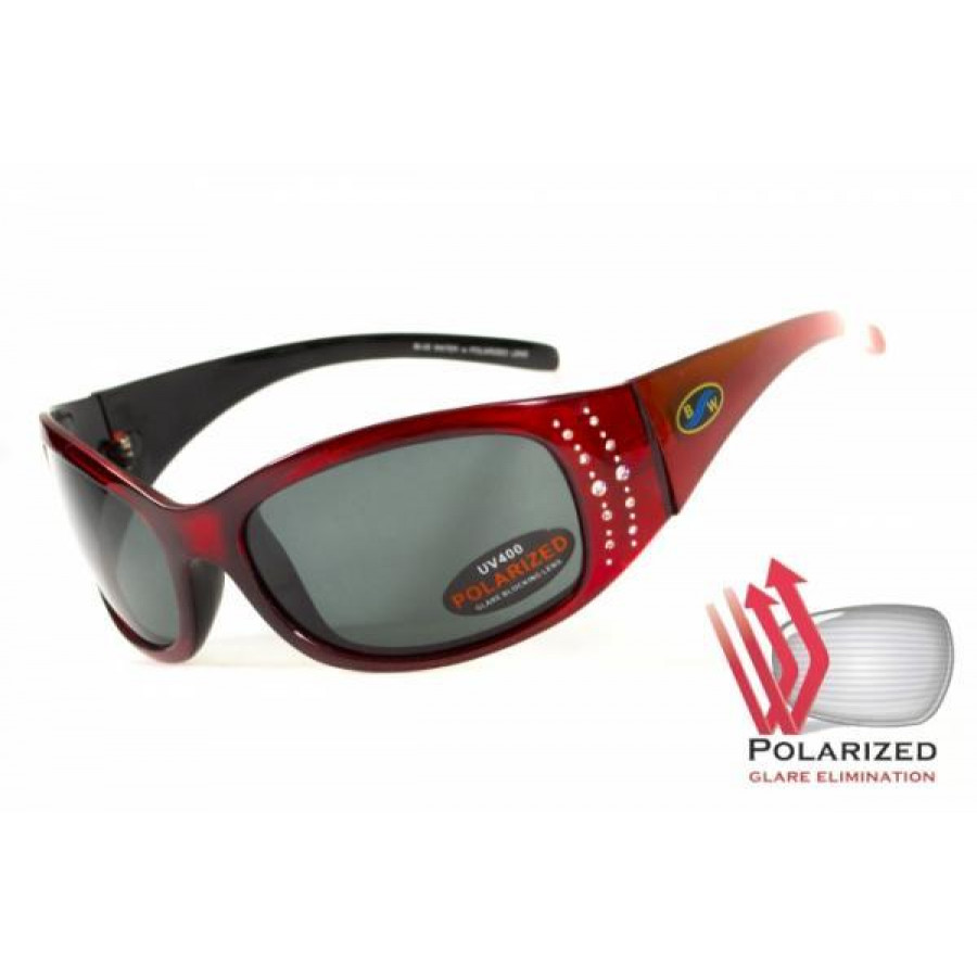 Окуляри поляризаційні BluWater Biscayene Red Polarized (gray) чорні