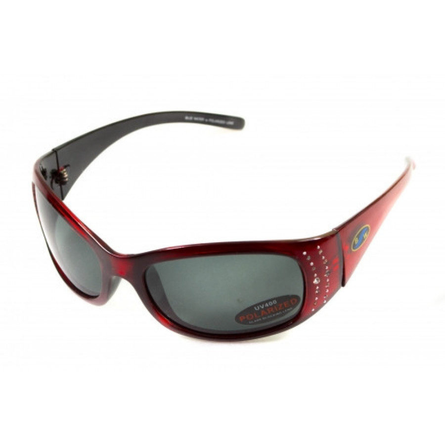 Окуляри поляризаційні BluWater Biscayene Red Polarized (gray) чорні