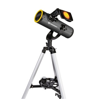 Телескоп Bresser Solarix 76/350 AZ Carbon із сонячним фільтром та адаптером для смартфона