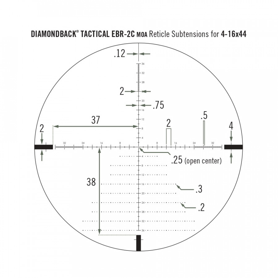 Приціл оптичний Vortex Diamondback Tactical FFP 4-16x44 EBR-2C MOA (DBK-10026)