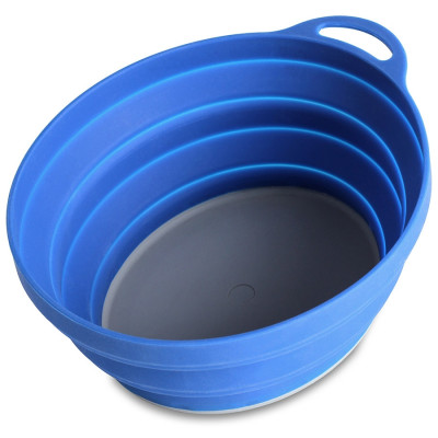 Lifeventure тарілка Silicone Ellipse Bowl blue