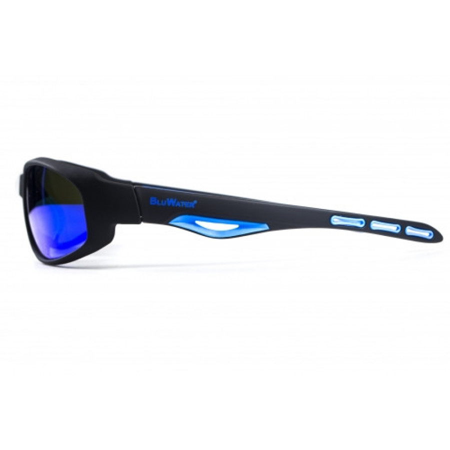 Окуляри поляризаційні BluWater Buoyant-2 Polarized (G-Tech™ blue) дзеркальні сині