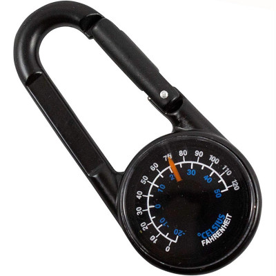 Munkees 3136 брелок-компас Thermometer black