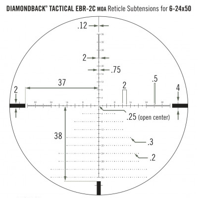 Приціл оптичний Vortex Diamondback Tactical FFP 6-24x50 EBR-2C MOA (DBK-10028)