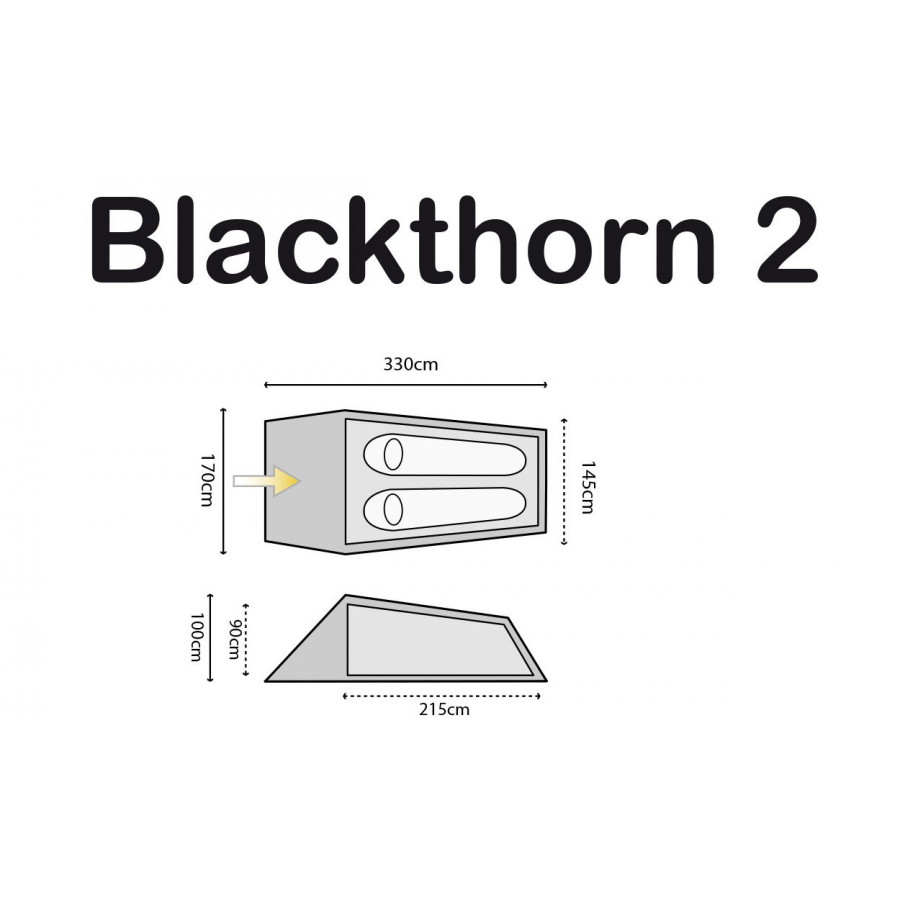 Намет двомісний Highlander Blackthorn 2 Hunter Green (TEN132-HG)