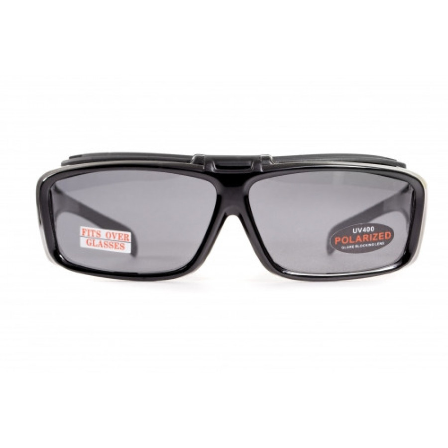 Окуляри поляризаційні BluWater Flip-IT Polarized (gray) чорні