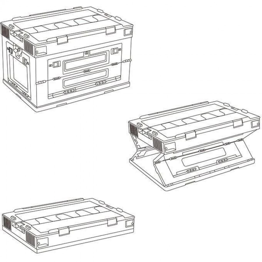 Складний контейнер Naturehike NH22SNX01 80 л, сірий