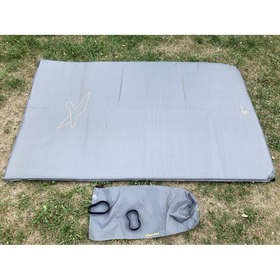 Килимок самонадувний Easy Camp Self-inflating Siesta Mat Double 3 cm Grey (300057)