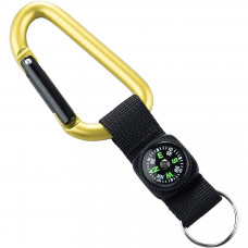 Munkees 3228 карабін 8 mm with strap, compass, keyring green