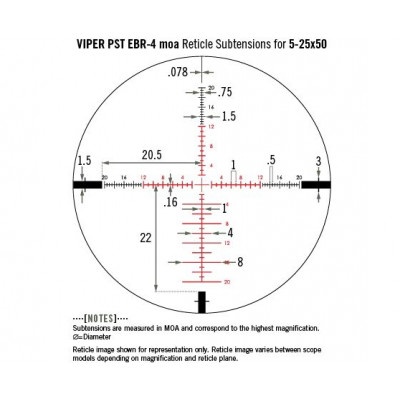 Приціл оптичний Vortex Viper PST Gen II 5-25x50 SFP EBR-4 MOA (PST-5251)