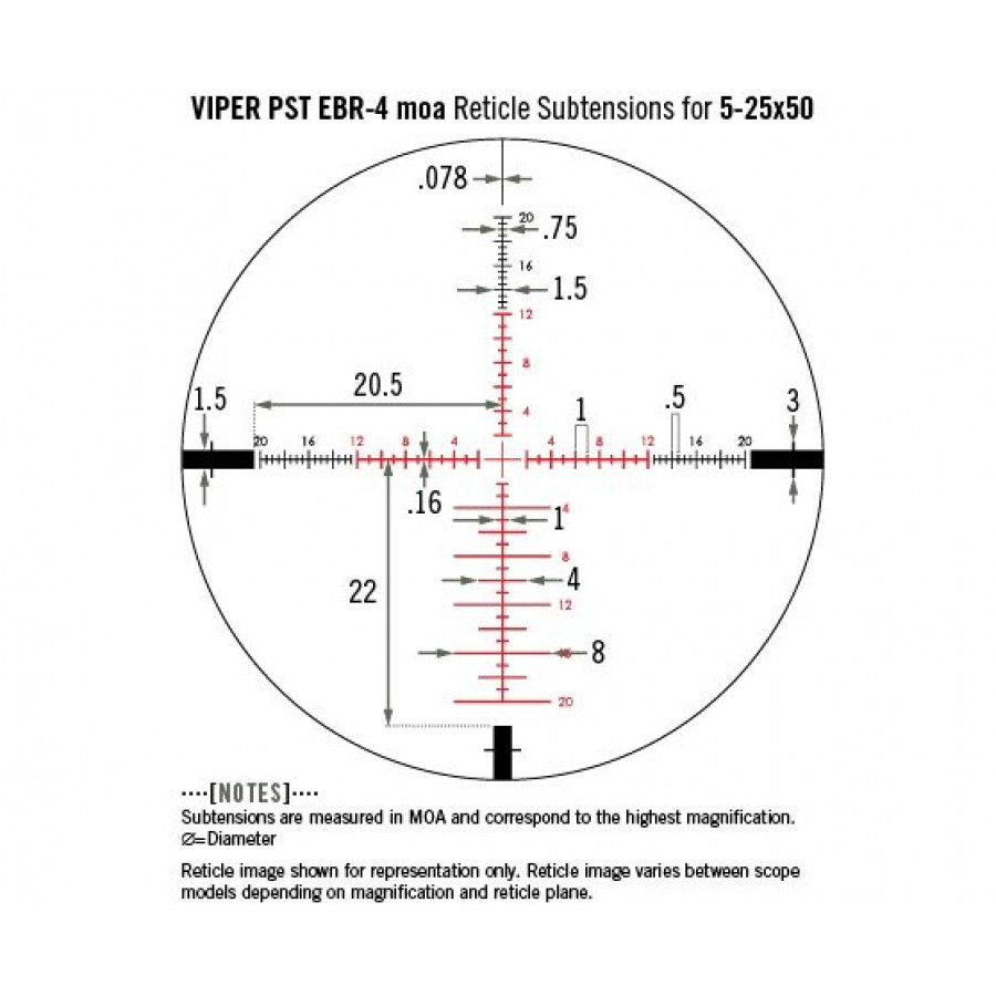 Приціл оптичний Vortex Viper PST Gen II 5-25x50 SFP EBR-4 MOA (PST-5251)