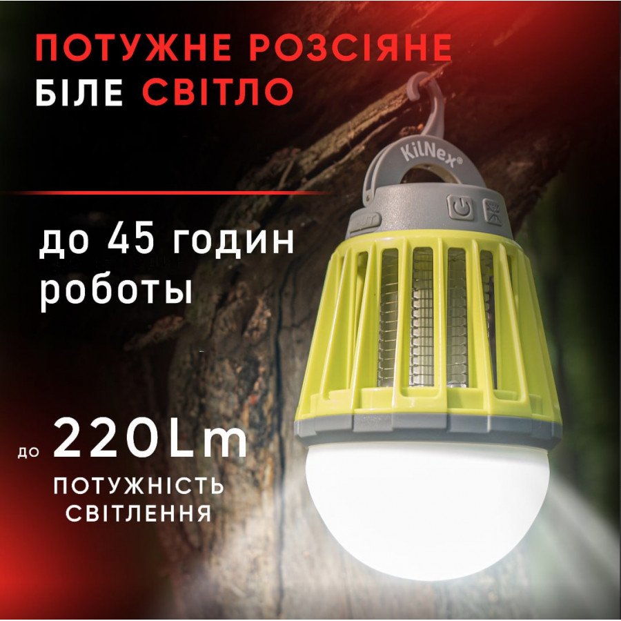 Ліхтар для кемпінгу Kilnex 2600 mAh (IP 67)