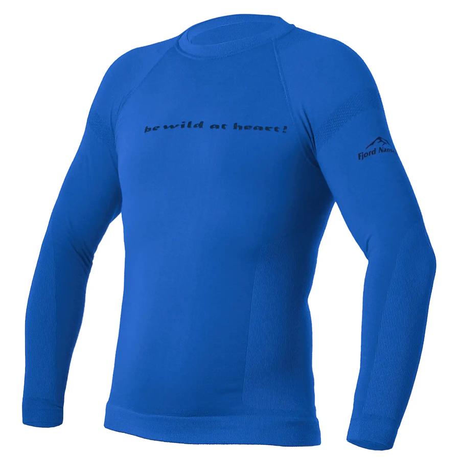 Термофутболка чоловіча з довгим рукавом Fjord Nansen MERINO LONGSLEEVE MEN, S/M, blue