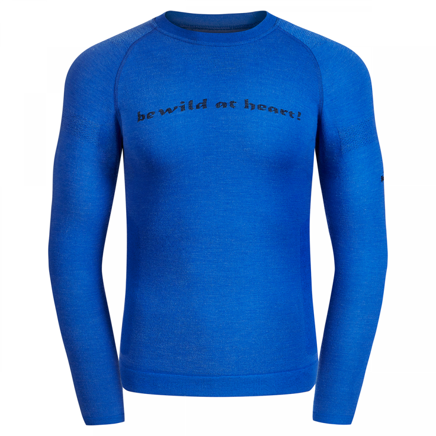 Термофутболка чоловіча з довгим рукавом Fjord Nansen MERINO LONGSLEEVE MEN, S/M, blue