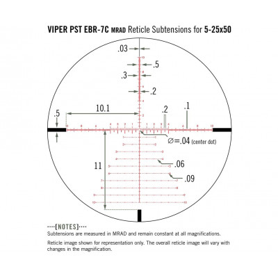 Приціл оптичний Vortex Viper PST Gen II 5-25x50 FFP EBR-7C MRAD (PST-5259)