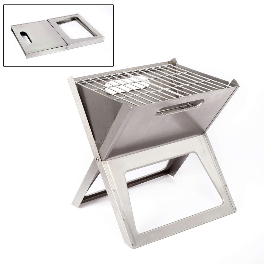 Гриль вугільний Bo-Camp Notebook/Fire Basket Compact Silver (8108347)