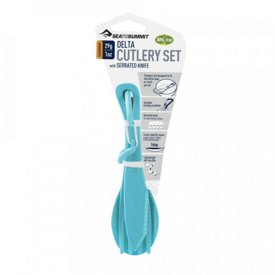 Набір столових приборів Delta Cutlery Set Pacific Blue від Sea to Summit (STS ADCUTSETPB)