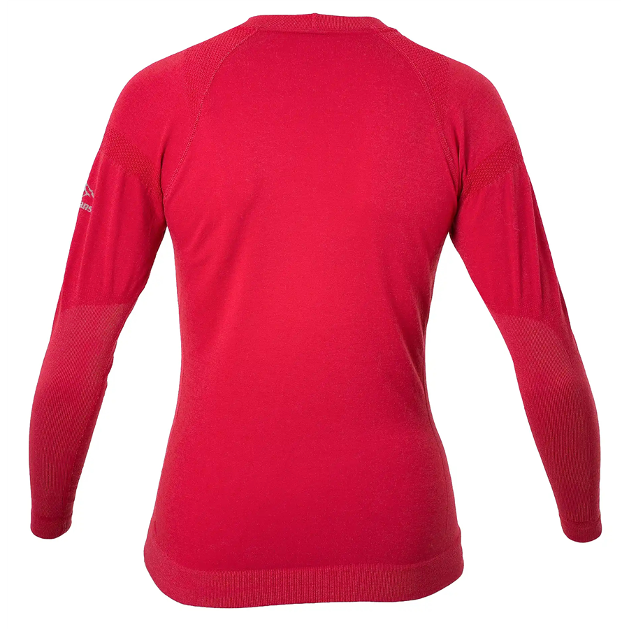 Термофутболка жіноча з довгим рукавом Fjord Nansen MERINO LONGSLEEVE WOMEN, S/M, red