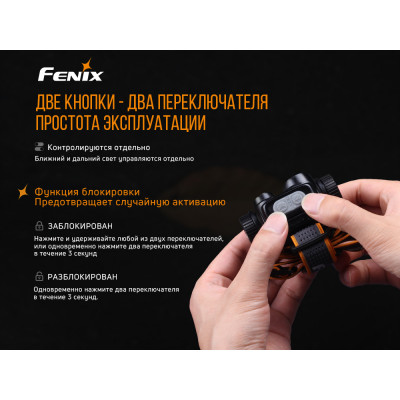 Налобний ліхтар Fenix HM65R Raptor