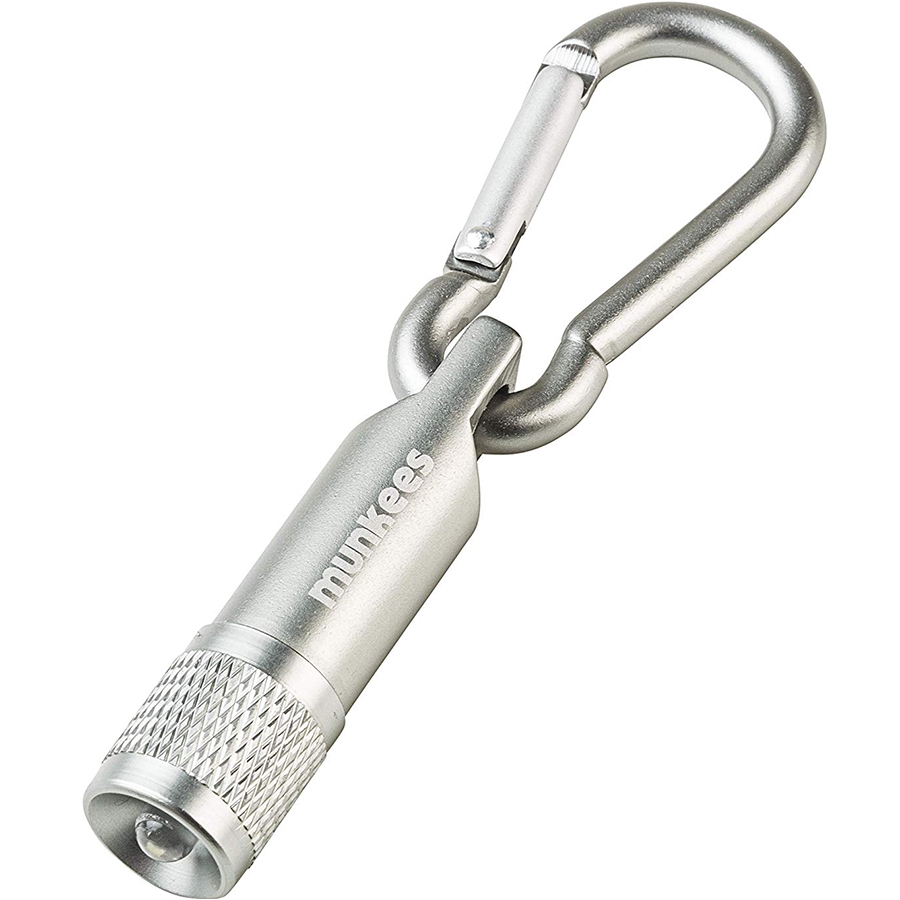 Munkees 1076 брелок ліхтарик LED with Carabiner grey