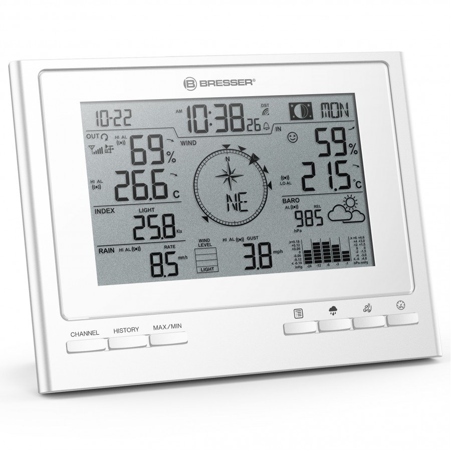 Метеостанція Bresser 7-in-1 Exclusive Line Weather Center Climate Scout (7003100GYE000)