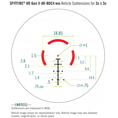 Приціл оптичний Vortex Spitfire 3x Prism II Scope AR-BDC4 Reticle (SPR-300)