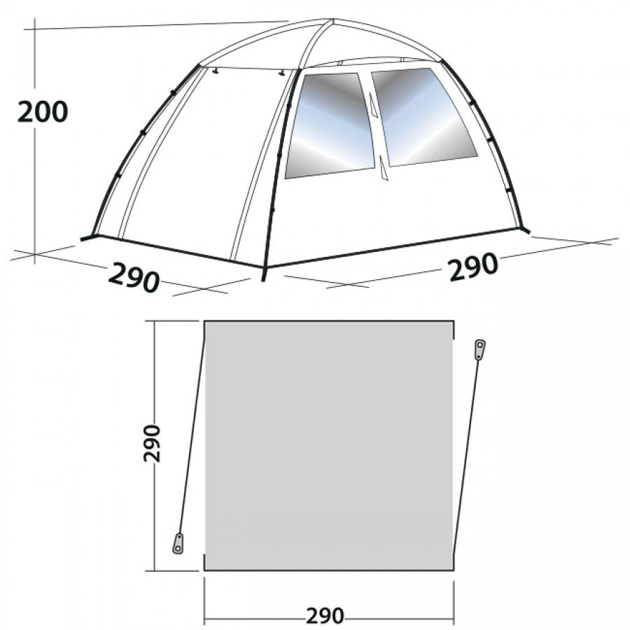 Шатро Easy Camp Daytent Granite Grey (120327)