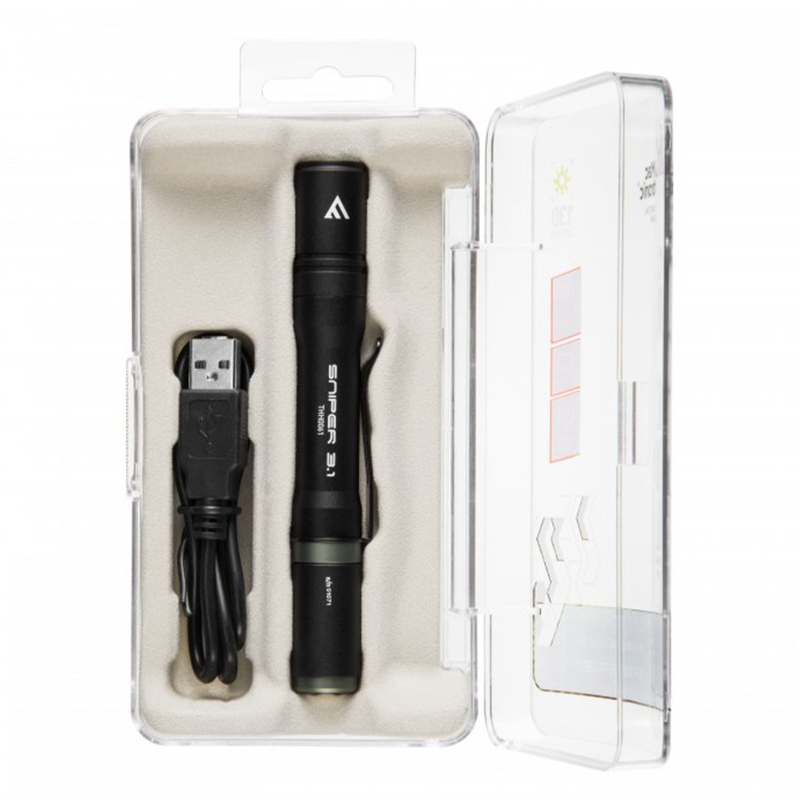 Ліхтар тактичний Mactronic Sniper 3.1 (130 Lm) USB Rechargeable Magnetic (THH0061)