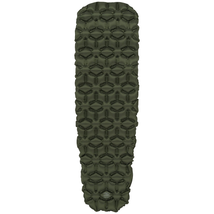 Килимок надувний Highlander Nap-Pak Inflatable Sleeping Mat 5 cm Olive (AIR071)