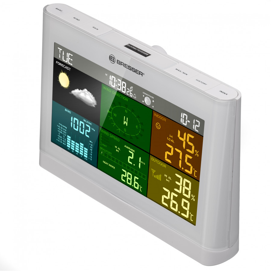 Метеостанція Bresser 5-in-1 Comfort Weather Center White (7002550GYE000)