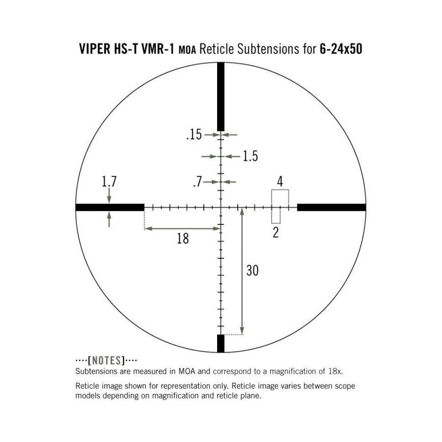 Приціл оптичний Vortex Viper HS-T 6-24x50 (VMR-1 MOA) (VHS-4325)