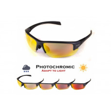 Окуляри фотохромні (захисні) Global Vision Hercules-7 Photochromic Anti-Fog (G-Tech™ red), фотохромні дзеркальні червоні