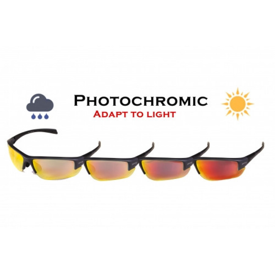 Окуляри фотохромні (захисні) Global Vision Hercules-7 Photochromic Anti-Fog (G-Tech™ red), фотохромні дзеркальні червоні