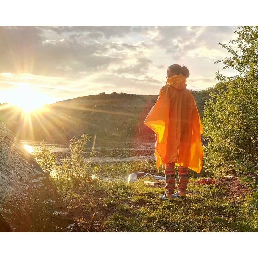 AceCamp пончо Vinyl Rain Poncho orange