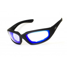 Окуляри фотохромні (захисні) Global Vision KickBack Photochromic (G-Tech™ blue) Anti Fog, фотохромні дзеркальні сині