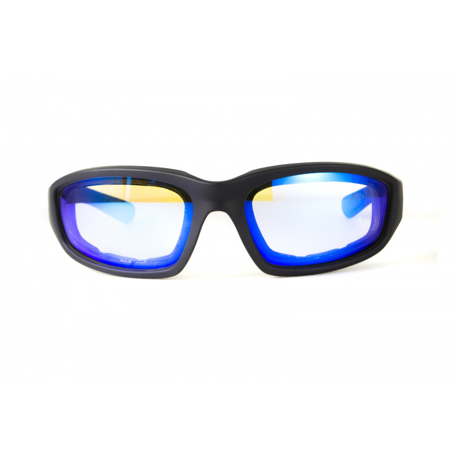 Окуляри фотохромні (захисні) Global Vision KickBack Photochromic (G-Tech™ blue) Anti Fog, фотохромні дзеркальні сині