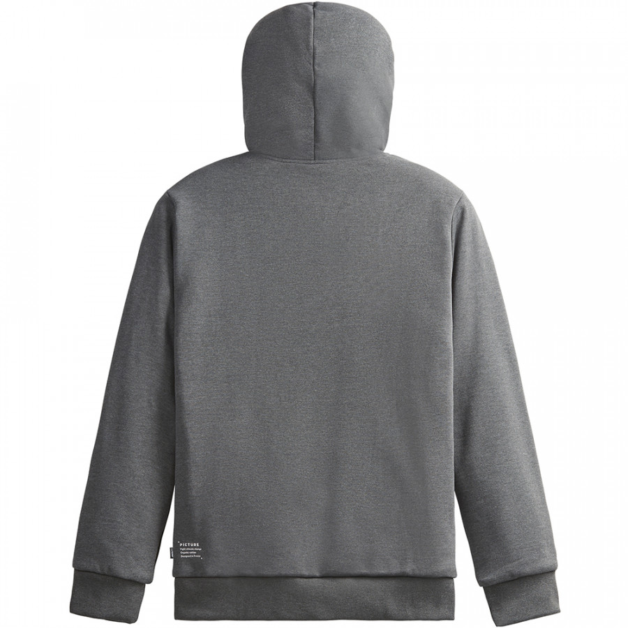 Picture Organic толстовка Yinni Plush Zip Hoody dark grey melange L