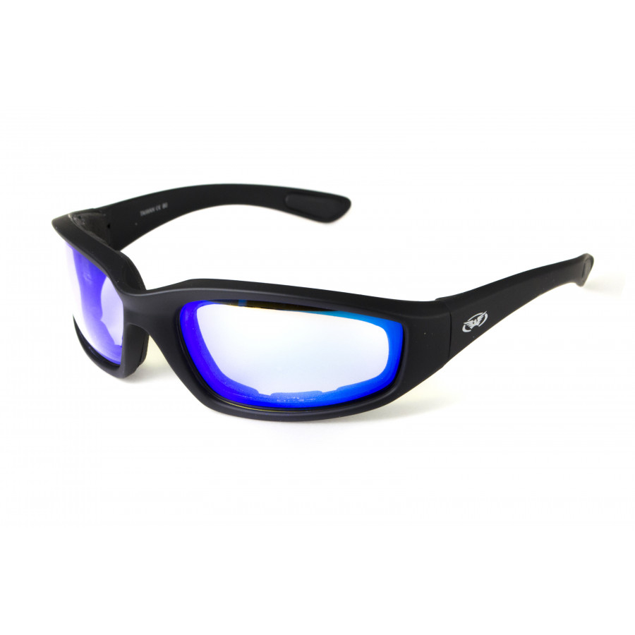 Окуляри фотохромні (захисні) Global Vision KickBack Photochromic (G-Tech™ blue) Anti Fog, фотохромні дзеркальні сині