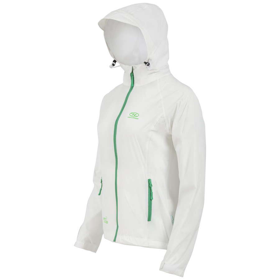 Вітрівка жіноча Highlander Stow & Go Pack Away Rain Jacket 6000 mm White S (JAC077L-WE-S)