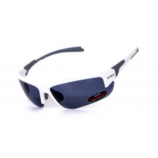 Окуляри BluWater Samson-3 White Polarized (gray), сірі в білій оправі