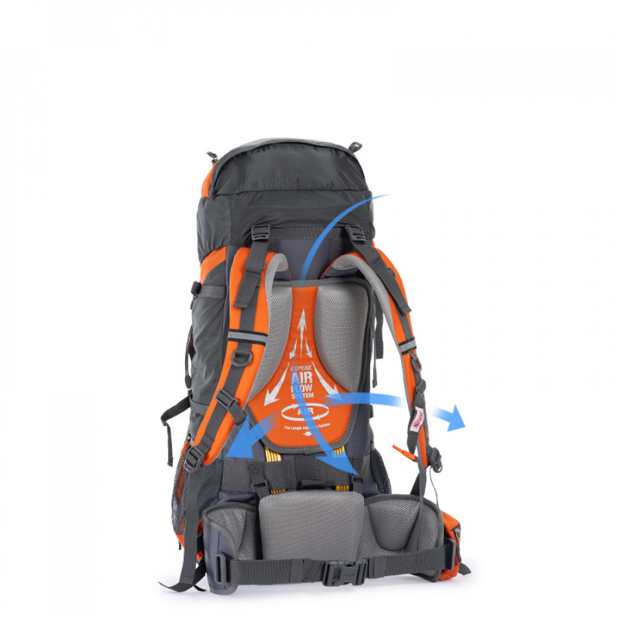 Рюкзак туристичний Naturehike Discovery NH70B070-B, 70 л + 5 л, блакитний