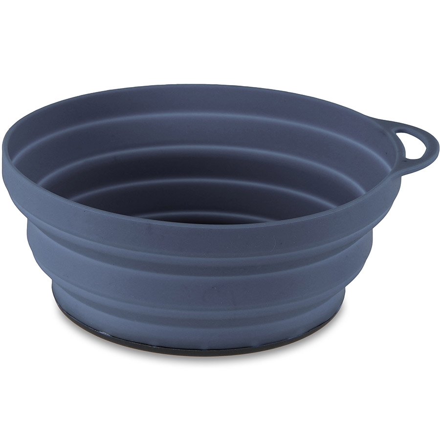 Lifeventure тарілка Silicone Ellipse Bowl graphite