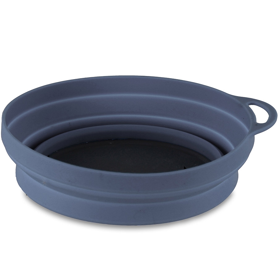 Lifeventure тарілка Silicone Ellipse Bowl graphite