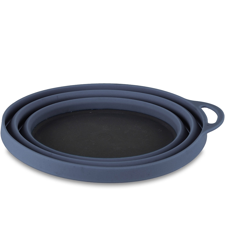 Lifeventure тарілка Silicone Ellipse Bowl graphite