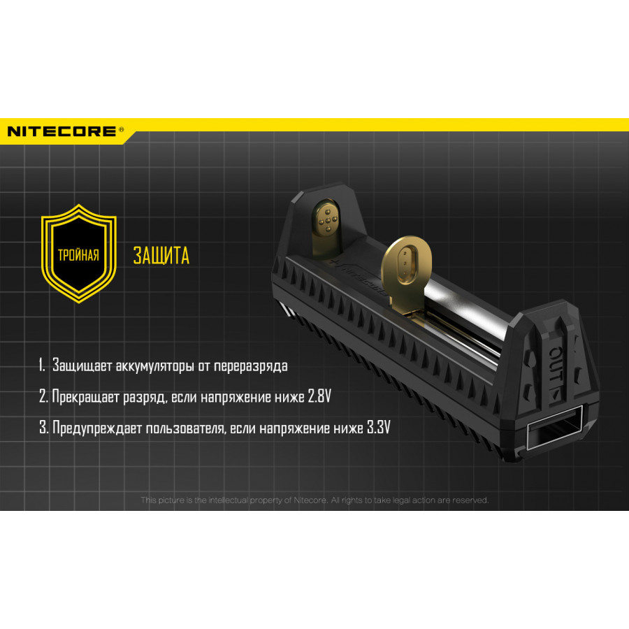 Зарядний пристрій 2 в 1 + Power Bank Nitecore F1