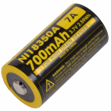 Акумулятор літієвий Li-Ion CR123A Nitecore NL166 3.7V (650mAh)